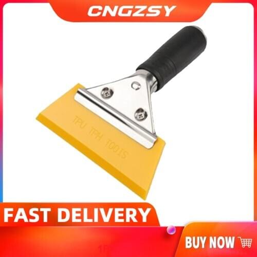 TPU TPH Tint Car Squeegee with Stainless Steel Handle Vinyl Car Wrap Installation Tools Rubber Craft Squeegee B68