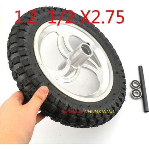 Good quality Razor MX350 / 400 Dirt Rocket Complete Front/Rear Wheel assembly 12 1/2 x 2.75 tires