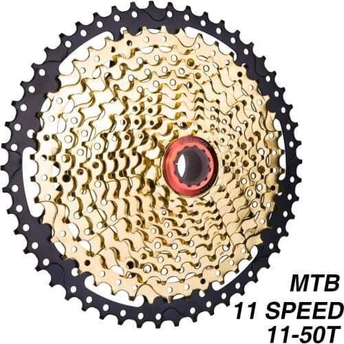 MTB 11s 11-50T SL Black Gold Cassette Mountain Bike Sprockets 11 11v 22s 11 Speed Freewheel K7 for XT X1 X01 X1 Bicycle Parts