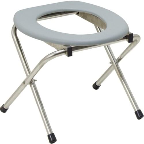 1PC Foldable Bathroom Toilet Chair Portable Toilet Seat Outdoor Camping Hiking Travel Portable Toilet Stool