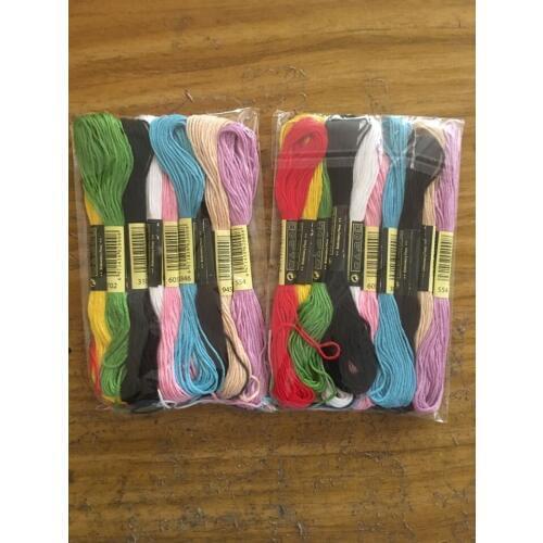 100 pcs Anchor Similar DMC embroidery floss Cross Stitch Cotton Embroidery Thread Floss Sewing Skeins Craft Wholesale & Retail