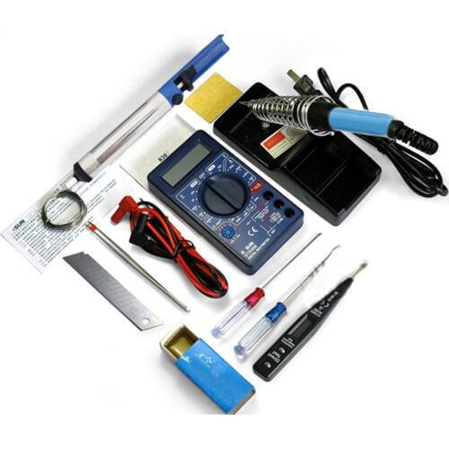 110V 60W Soldering Irons DT830B Digital Multimeter Electric Pencil Tester Kit