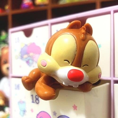 6PCS/lot 5cm Disney tailbill bulk accessories Doll Red Nose Teddy millet rat doll DIY