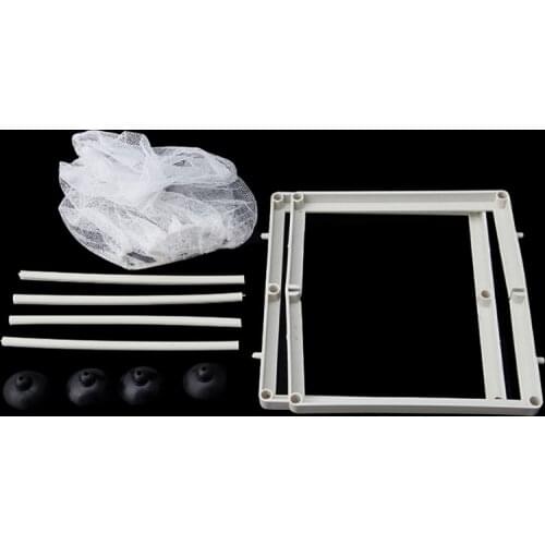 Fish Tank Aquarium Guppy Breeding Breeder Fish Baby Gauze Trap Box Isolator S/L