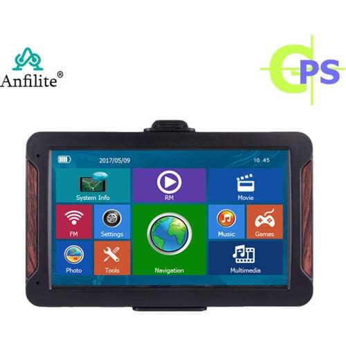 Anfilite 7 Inch Car Gps Navigation Touch Screen 256M+8GB Sat Nav 2019 latest Free Map Navitel Russia full Europe