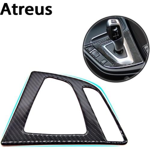 Atreus For BMW F30 F35 Accessories 3-Series GT 320i 328i Car Styling Carbon Fiber Shift Panel Interior Decorative Stickers