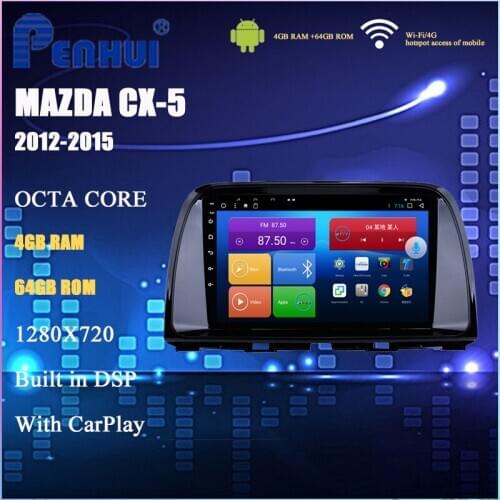Android Car DVD For Mazda CX-5 (2012-2015) Car Radio Multimedia Video Player Navigation GPS Android 10.0 Double DIn