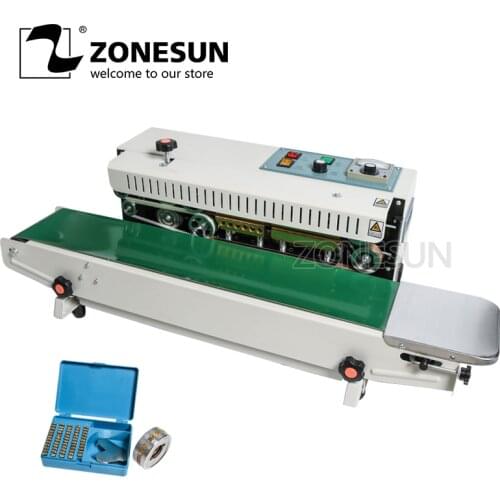 ZONESUN 770 self automatic continual sealing machine food sealer for composite film aluminium foil bag