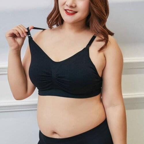 3XL Maternity Nursing Bra Breathable Thin Cup Wirefree Pregnancy Breastfeeding Bra Women Underwear Lactancia Plus Size
