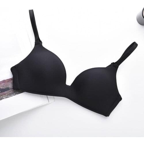 Sexy Women Bra Solid Seamless Underwear Adjustable Small Chest Push Up Bra Wire Free Soft Female Breathable Lingerie Bralette