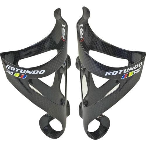 ROTUNDO 2pcs Full Carbon Fiber Bicycle Water Bottle Cage MTB Road Bike Bottle Holder Ultra Light Cycling Can Bike Accessories