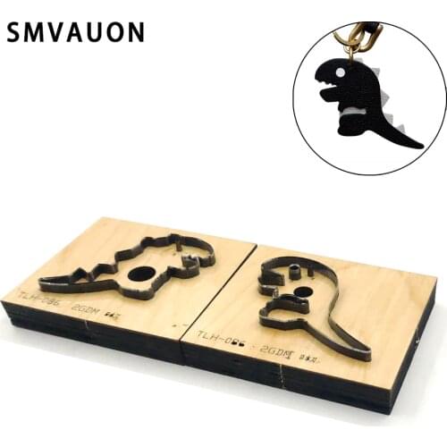 DIY leather jewelry wood die-cutting dinosaur 2020 new card package steel die-leather suitable for die-cutting machine