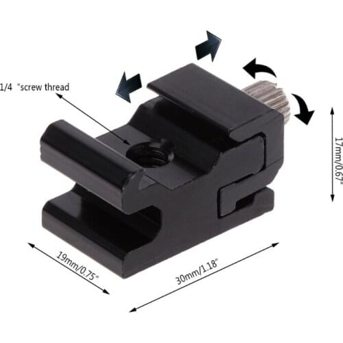Hot Shoe Flash Bracket Stand Mount Adapter Trigger Holder Camera Accessories New K5DB