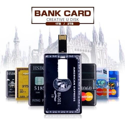 1TB 2TB USB 2.0 Flash Drives Metal Portable Memory Stick U Disk Storage UK Card USB Creative U Disk