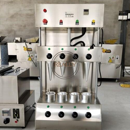 Hot sale!High quality 2 pcs machine including pizza cone machine and display cabinet