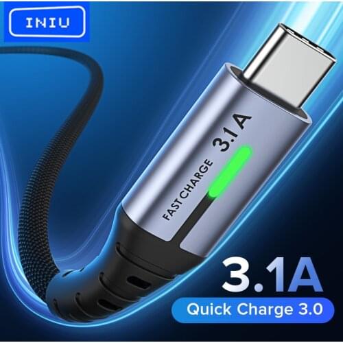 INIU USB Type C Cable Fast Charging Micro USB Phone Charger Data Cord For Samsung S21 S20 S10 S9 S7 Google Huawei Xiaomi Redmi