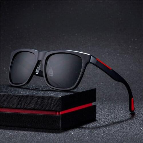 Square Sunglasses Mens Fashion Driving Mountain Climbing Anti-glare Glasses Wild Fishing High Quality Sunglasses UV400