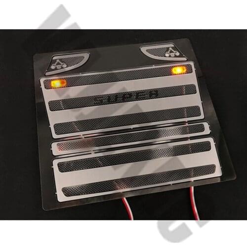 Metal Air Intake Hood with Led for 1/14 Remote Control TAMIYA Tractor Scania R470 R620