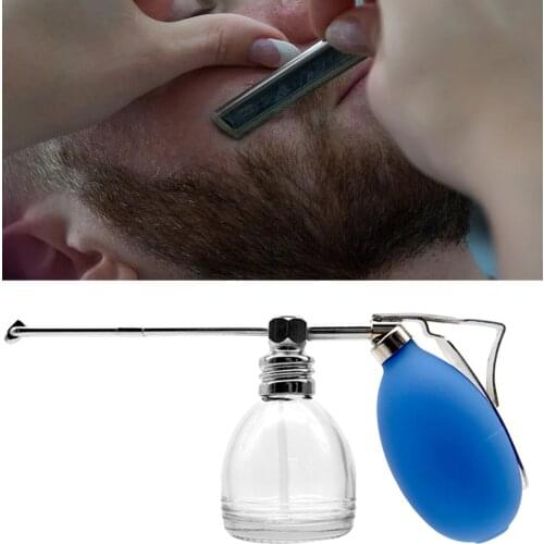 Refillable Silicone Powder Blower Puffer Barbers Hairdressers Talcum Mens Aftershave Lotion Spray Bottle Home Use