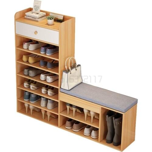 Multi layer shoe rack simple household economic type sitting shoe cabinet type shoe changing stool large capacity storage rack