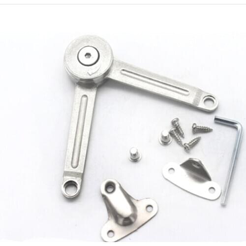 New 1pcs Zinc Alloy Steel Adjustable Stays Door Lift Support Furniture Stay Support Hinge Cabinet Door Kitchen Cupboard Hinges