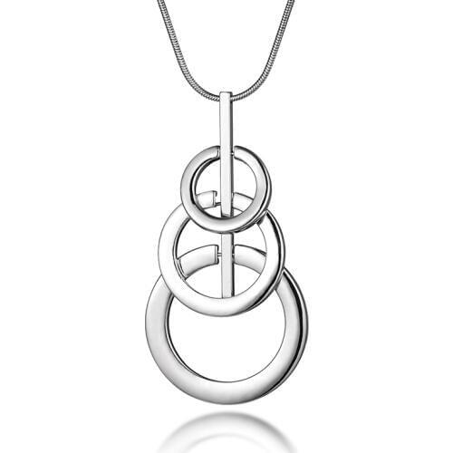 2019 new snake bone chain round pendant necklace womens hollow long necklace luxury jewelry wholesale