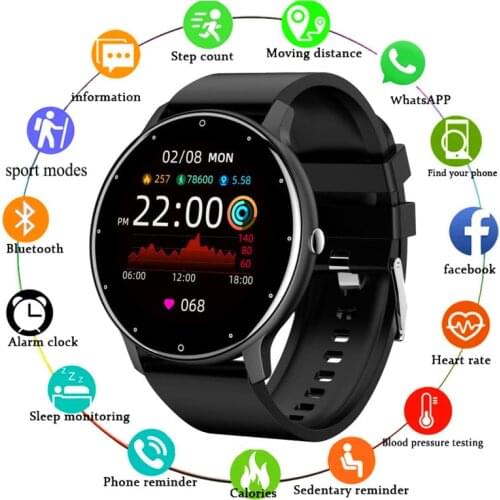 GIAUSA 2021 New Smart Watch Women Men Lady Sport Fitness Smartwatch Sleep Heart Rate Monitor Waterproof Watches For IOS Android