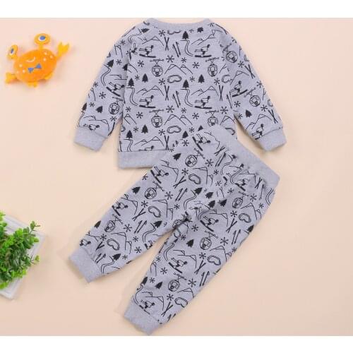 Herfst Lange Mouwen Baby Boy Kleding Set Pasgeboren Baby Jongens Sweatshirt T-shirt Broek Cartoon Outfits kleding
