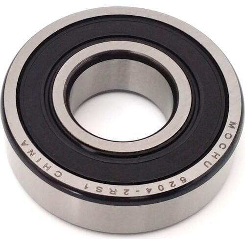 1pcs Bearing 6204 6204RS 6204-2RS1 6204-2RS 20x47x14 MOCHU Shielded Deep Groove Ball Bearings Single Row High Quality