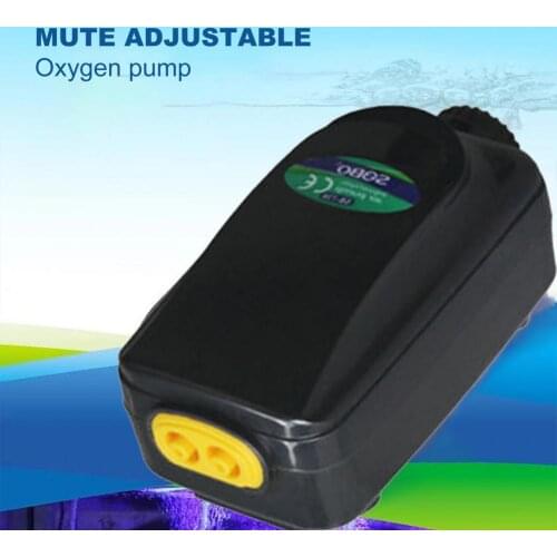 Portable Adjustable Silent Oxygen Pump Silent Increasing Bubble ABS Water Circulation Aerator Pump Aquarium Oxygen Pump Supplies