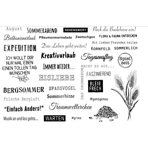 German text Clear Stamp transparent Silicone Seal for DIY scrapbooking photo album Decorative clear stamps C30