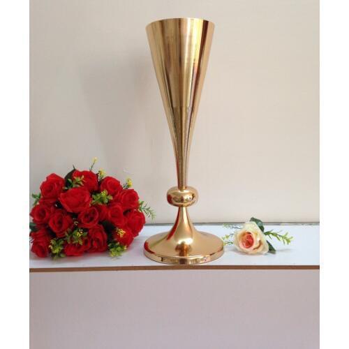 Wedding Centerpiece 54cm( 21.2") Gold Table centerpiece Wedding flower vase Wedding decoration 10pcs/lot