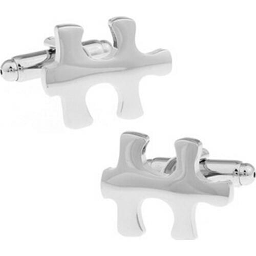 High Quality French Style Silvery Puzzle Cufflinks For Mens Shirt Brand suit Cuff Buttons Top sale Cuff Links Jewelry