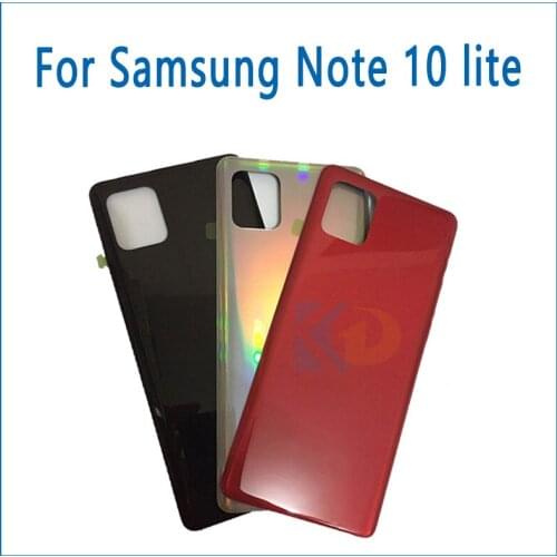 Back Glass Battery Cover For Samsung Galaxy Note 10 Lite Rear Door Housing Case For SAMSUNG Note 10+ Lite Back Cover