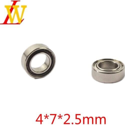4*7*2.5mm new Ball Bearing Double Shielded Miniature High-carbon Steel Ball Bearing
