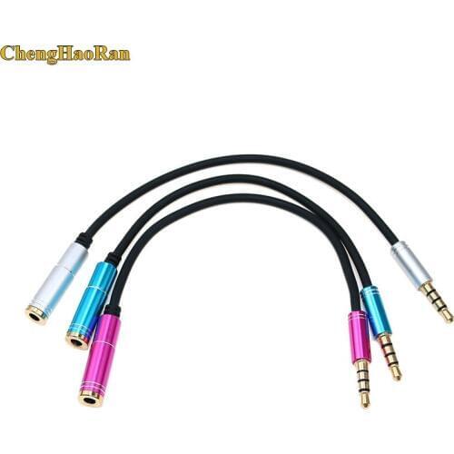 4pole 3.5mm Headphone Extension Cable Male to Femal Metal Cable Audio jack 3.5 for Computers MP3 Earphone Audio Extension Cable