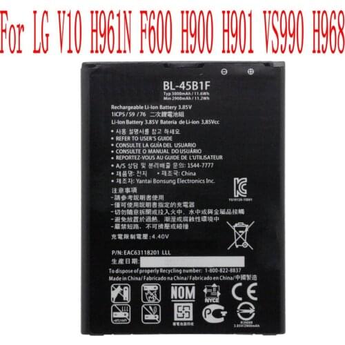 High Quality 3000mAh BL-45B1F Battery For LG V10 H961N F600 H900 H901 VS990 H968 Cell Phone