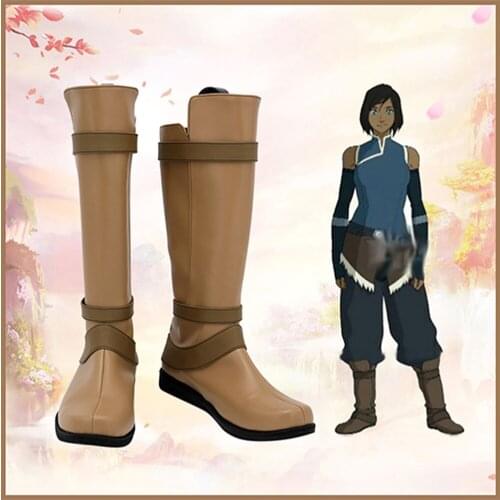 Anime Avatar: The Last Airbender Korra Cosplay Shoes Boots Halloween Costumes Accessory Custom Made