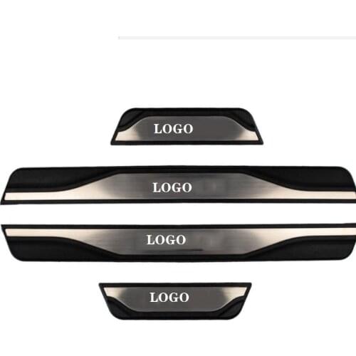 For 2017-2019 FORD KUGA Car Accessories 4pcs/lot ABS Stainless Steel Door Sill Pedal Scuff Plate Cover Threshold Trim