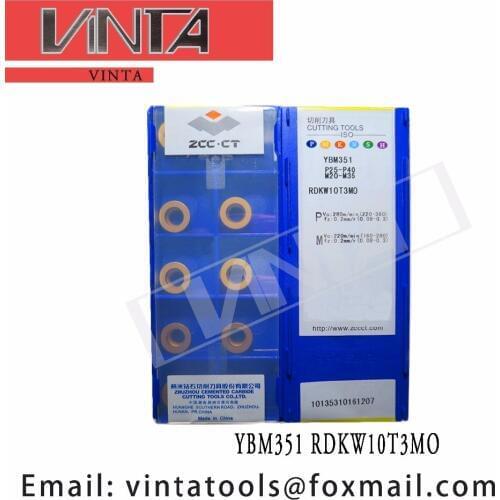 Free shipping high quality 10pcs/lots YBM351 YBC301 RDKW10T3MO cnc carbide milling inserts