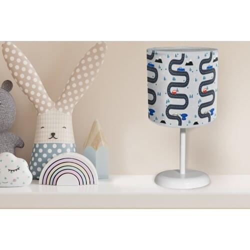 Kids room lampshade models decoration baby lighting light table lamp chandelier lampshade road car Mountain Tree grey patterned