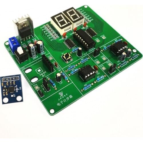 Electronic pedometer inspection board cover Electronic assembly and application competition parts Electronic DIY production kit