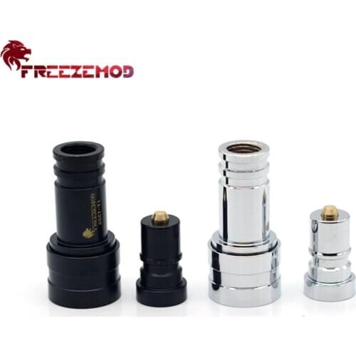 FREEZEMOD Water Cooler Valve Two-side Water Stop Adapter Copper Double Female Shut Off Water Mod PC Modding