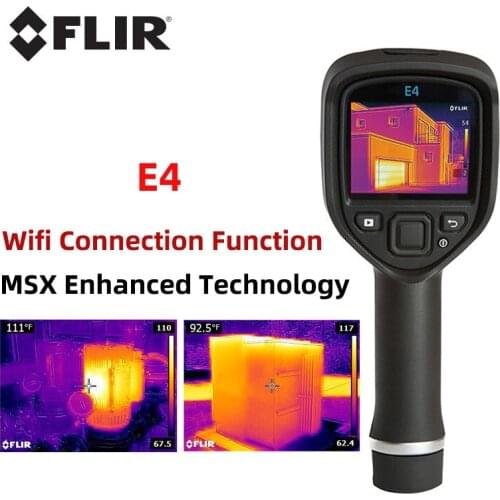 FLIR E4 Infrared Thermal Imager Handheld 80*60 Pixels MSX Enhanced Industrial Temperature Thermal Imaging Camera -20℃ to 250