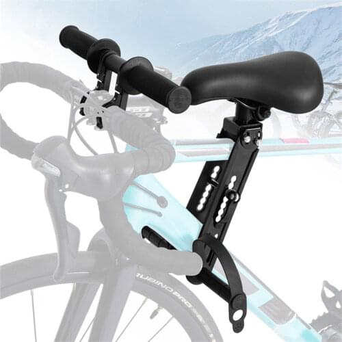 MTB Bike Front Mounted Bicycle Seat Set With Handlebar Child Kids Comfortable Safety Front Saddle Cushion Pad Bike Accessories