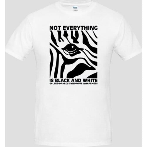 2019 Summer Mens Short Sleeve Cool Casual T-Shirt Zebra Eds Ehlers-Danlos Syndrome Hypermobility Awareness T Shirt Logo