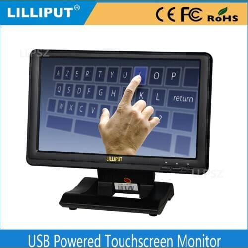 Lilliput UM-1010/C/T USB 5 Volt Powered 4 wire Resistive 10.1 inch Touchscreen Monitor NOT VGA input, just USB Input