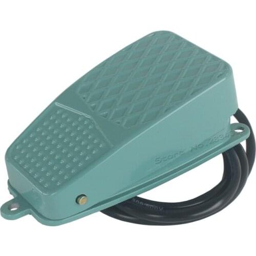 Metal Foot switch 137*65*45MM momentary antislip pedal switch 10A AC220V Electric power switch TFS-2 treadle controller cable