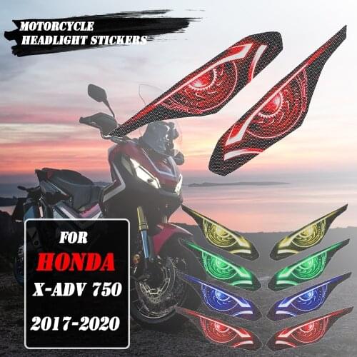 Motorcycle 3D Front Fairing Headlight Stickers Head light Sticker protection Guard For HONDA XADV750 XADV 750 X-ADV750 2017-2020