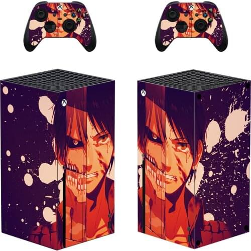 Attack On Titan Skin Sticker Cover for Xbox Series X Console and Controllers Series X Skin Sticker Decal Vinyl